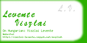 levente viszlai business card